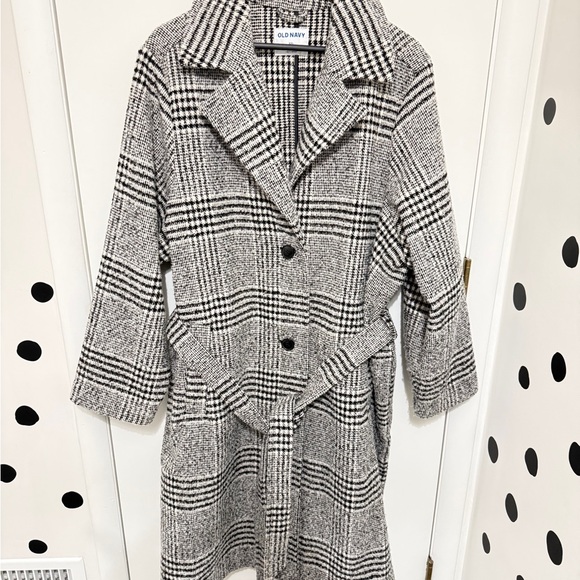 Old Navy Jackets & Blazers - Old Navy Women's Classic Plaid Trench Coat Plus Size XXL/20/22